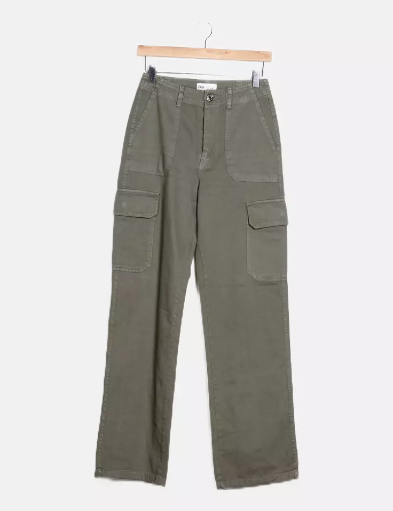 Zara Pantalón denim cargo