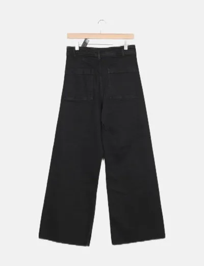 Zara Pantalón negro denim