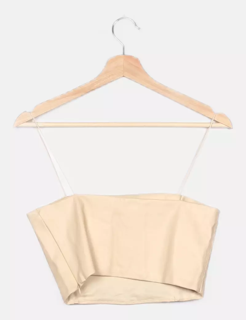 Zara Top beige polipiel