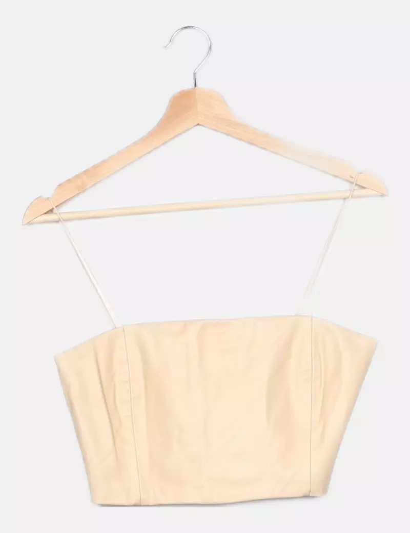 Zara Top beige polipiel